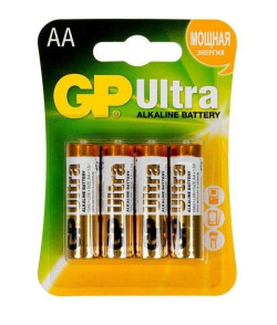Батарейки алкалиновые GP Ultra Alkaline AA/LR6 - 4 шт. Батарейки алкалиновые GP Ultra Alkaline AA/LR6 - 4 шт.