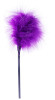 Фиолетовая пуховка для любовных игр - 28 см.