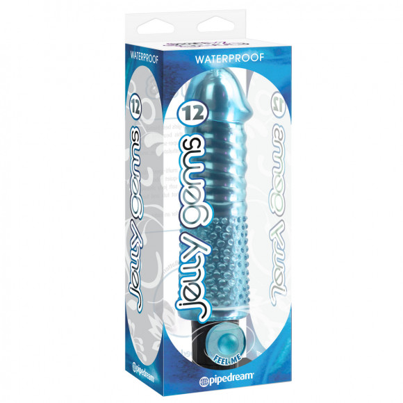 Вибратор Jelly Gems 12 Blue Вибратор Jelly Gems 12 Blue