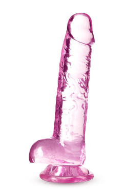 Розовый фаллоимитатор 7 Inch Crystalline Dildo - 17,7 см. Розовый фаллоимитатор 7 Inch Crystalline Dildo - 17,7 см.