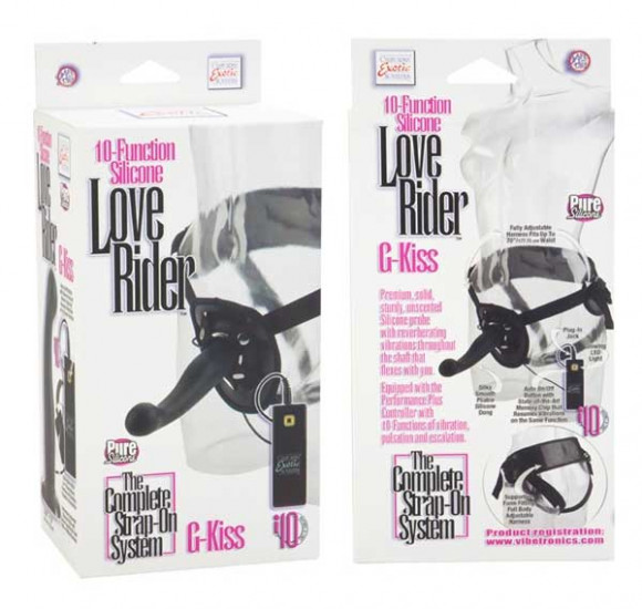Страпон унисекс Love Rider G-Kiss с вибрацией