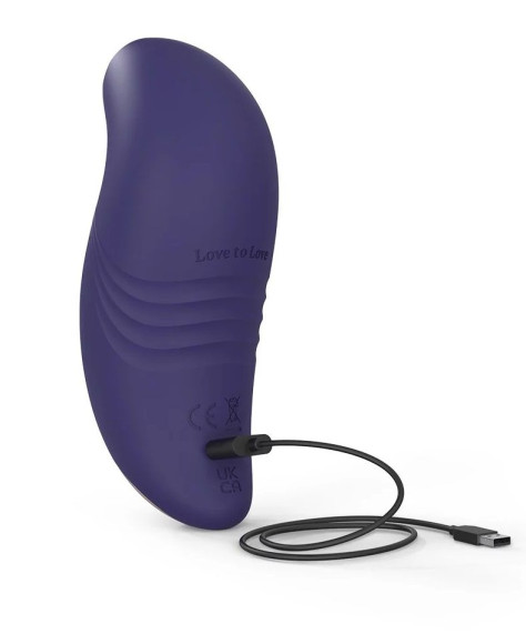 Темно-синий вакуум-волновой стимулятор Believer