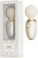 Бежевый мини-вибратор с функцией нагрева Ava