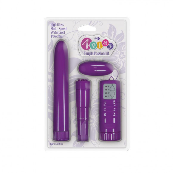 Набор фиолетовых вибромассажеров Pleasure Purple Kit 