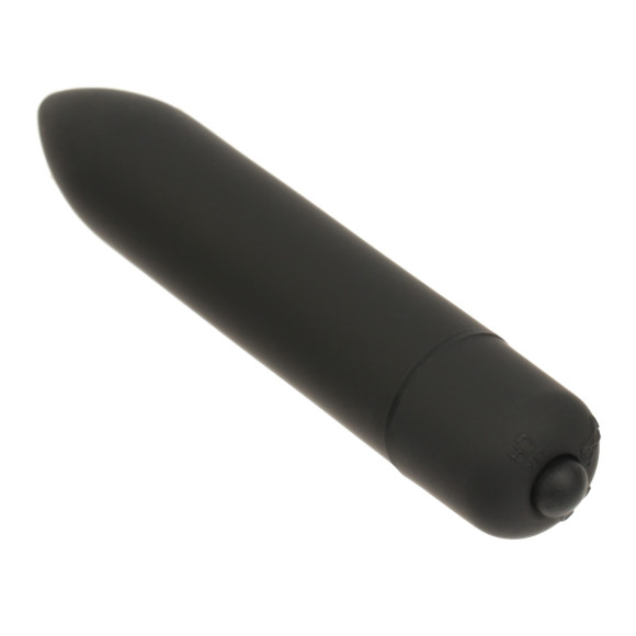 Черная гладкая вибропуля «Оки-Чпоки» - 9 см. Черная гладкая вибропуля «Оки-Чпоки» - 9 см.