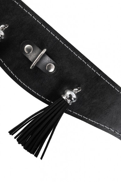 Черный ошейник с кисточками Черный ошейник с кисточками