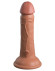 Кофейный фаллоимитатор 6  Silicone Dual Density Cock - 17 см.