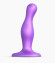 Фиолетовая насадка Strap-On-Me Dildo Plug Curvy size S