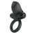 Черное эрекционное кольцо с вибрацией Adrien