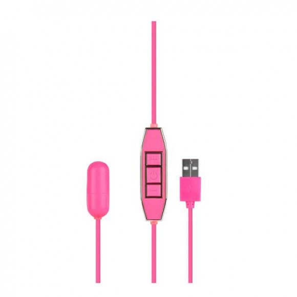 Розовая вибропулька с питанием от USB LET US-B 10 RHYTHMS BULLET SMALL PINK Розовая вибропулька с питанием от USB LET US-B 10 RHYTHMS BULLET SMALL PINK