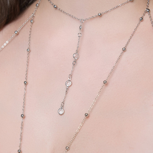 Оригинальная золотистая подвеска на тело с бусинками Оригинальная золотистая подвеска на тело с бусинками