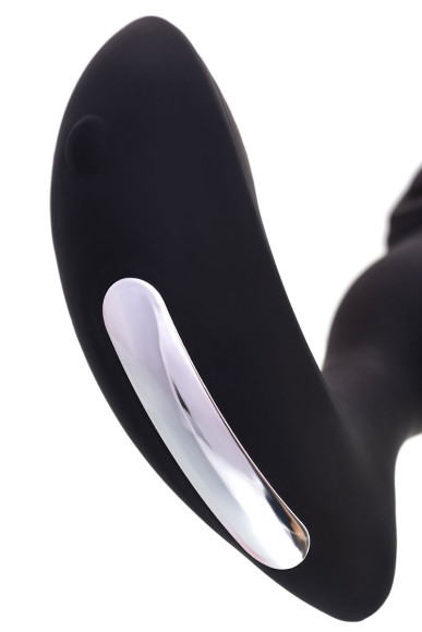 Черный вибростимулятор простаты Mounto с пультом ДУ - 12,5 см. Черный вибростимулятор простаты Mounto с пультом ДУ - 12,5 см.