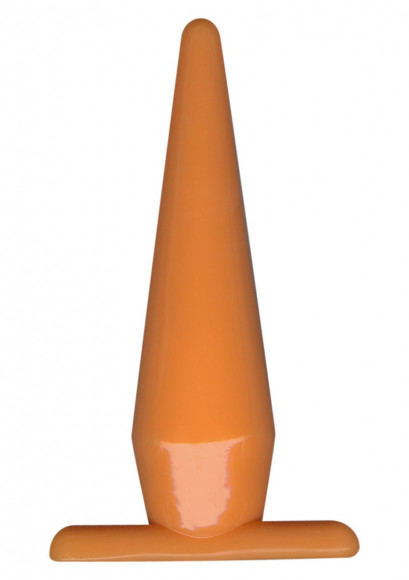 Оранжевая анальная пробка Funky - 10,5 см.