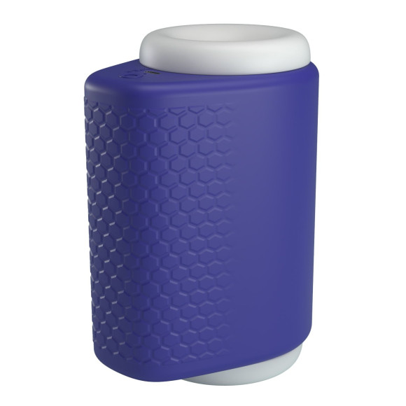 Синий автоматический вибромастурбатор Dj Lady