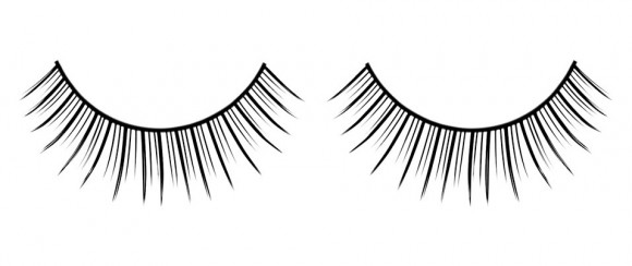 Чёрные разделенные накладные ресницы Deluxe