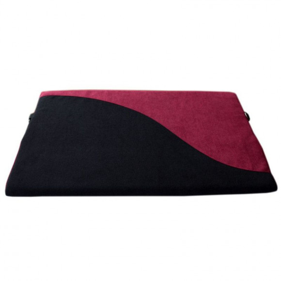 Малиново-черная подушка для любви HANNA с фиксаторами