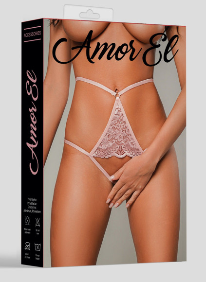 Откровенные высокие трусики с интимным доступом