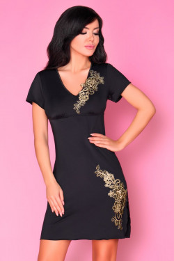 Эффектная сорочка Medea с золотистой вышивкой Эффектная сорочка Medea с золотистой вышивкой