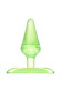 Зеленая анальная втулка с ограничителем - 6,5 см.