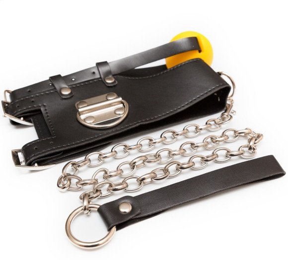 Кляп-шарик с поводком 